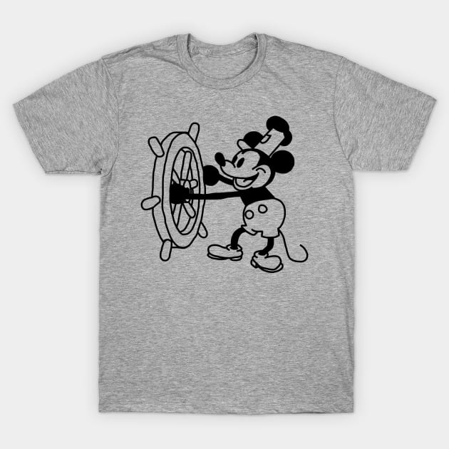 Steamboat Willie T-Shirt by ellenhenryart